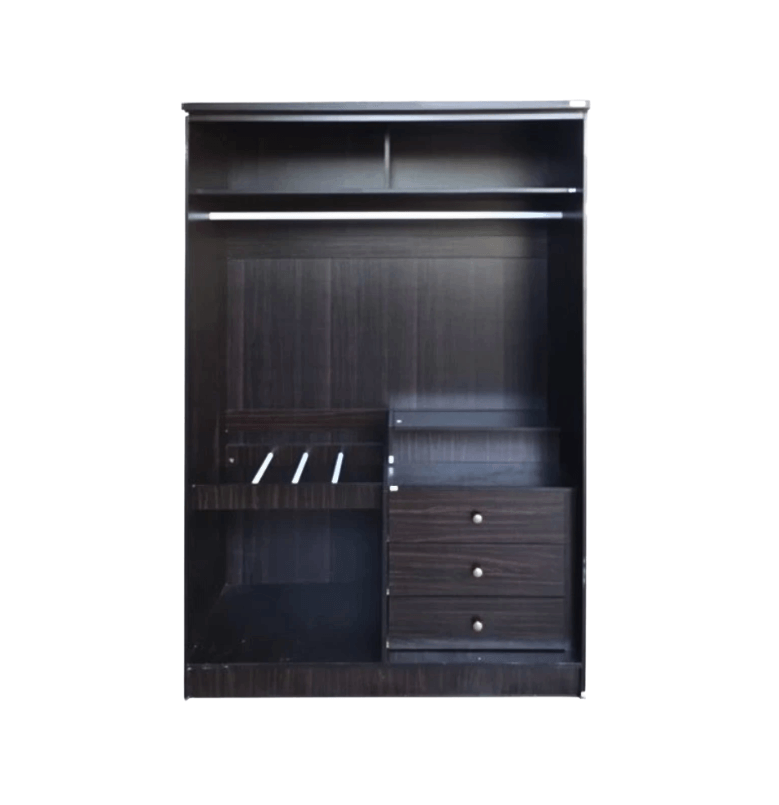 ตู้เสื้อผ้า 2 บานเปิด WISDOM DESIGN FURNITURE รุ่น C-120 SIMPLE E 120 ซม. สีโอ๊ค
